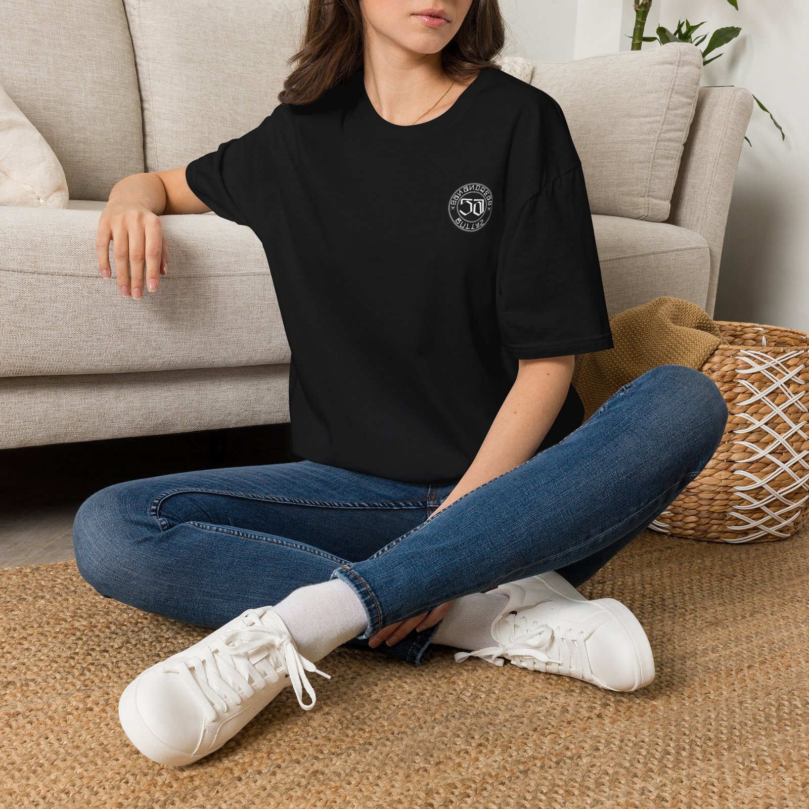 Retro Badge T-Shirt — 50 Bullz Circular Logo Tee - Image 5
